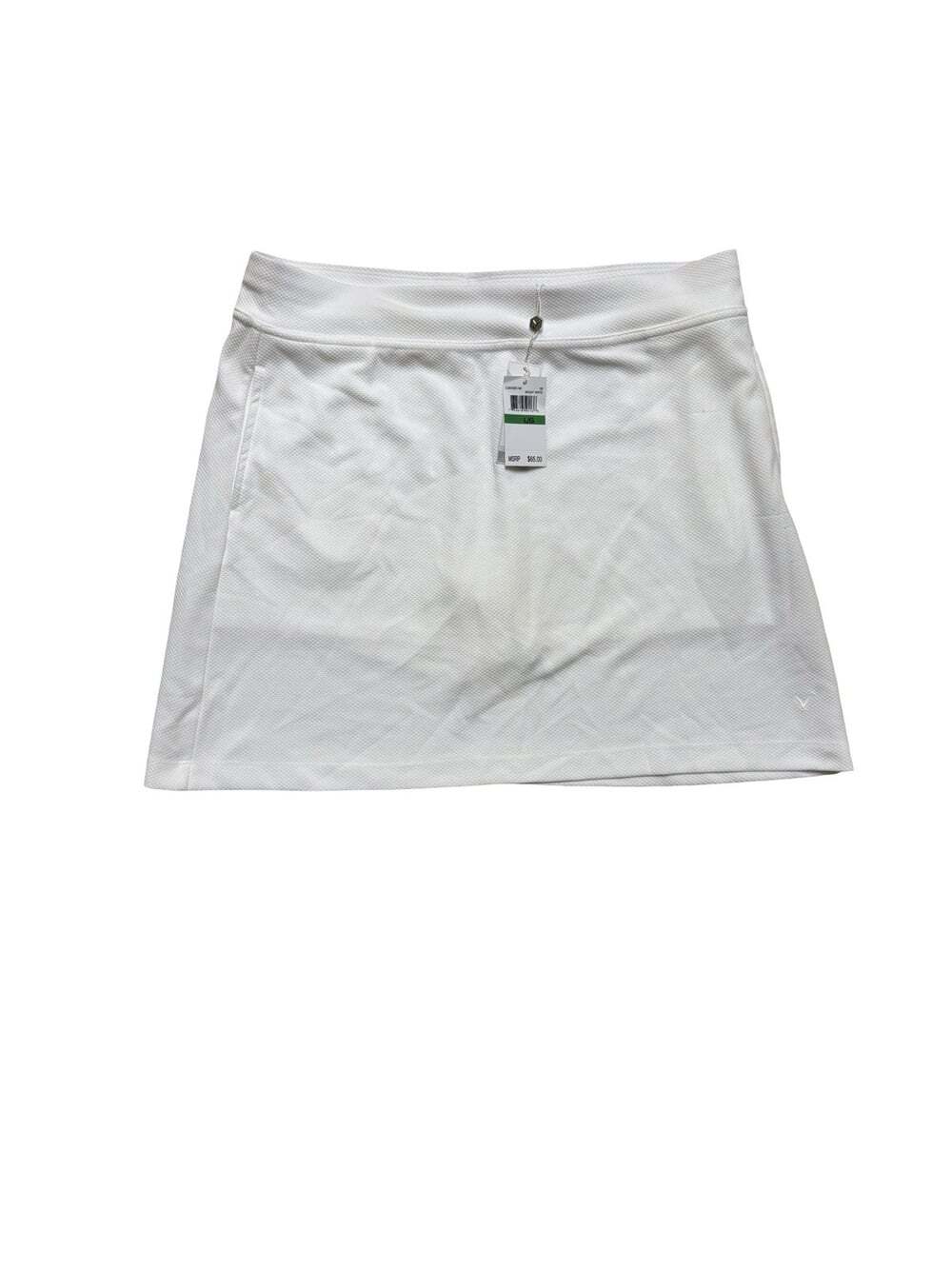 Callaway Opti-Dri Moisture Wicking Women’s Golf Skirt White L Pull-On